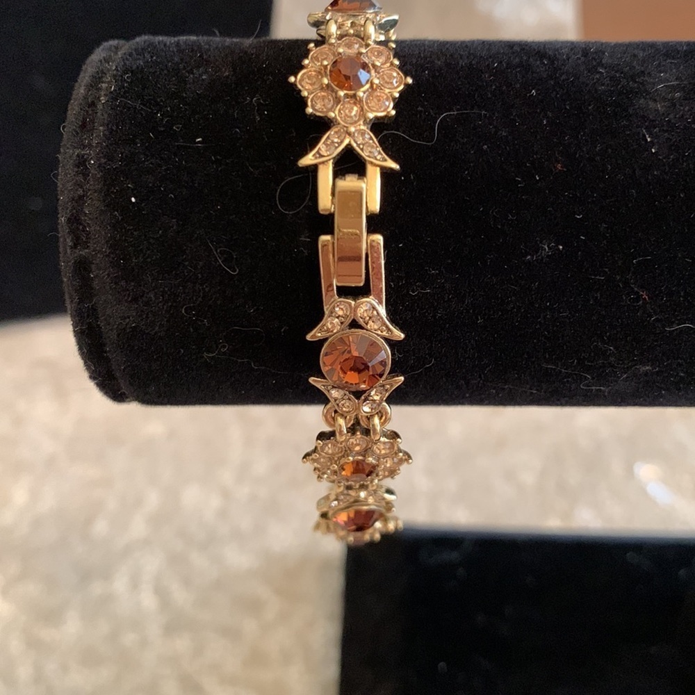NWT Chicos set of gold, orange and amber necklace, earrings, & bracelet LC361 - Picture 5 of 5